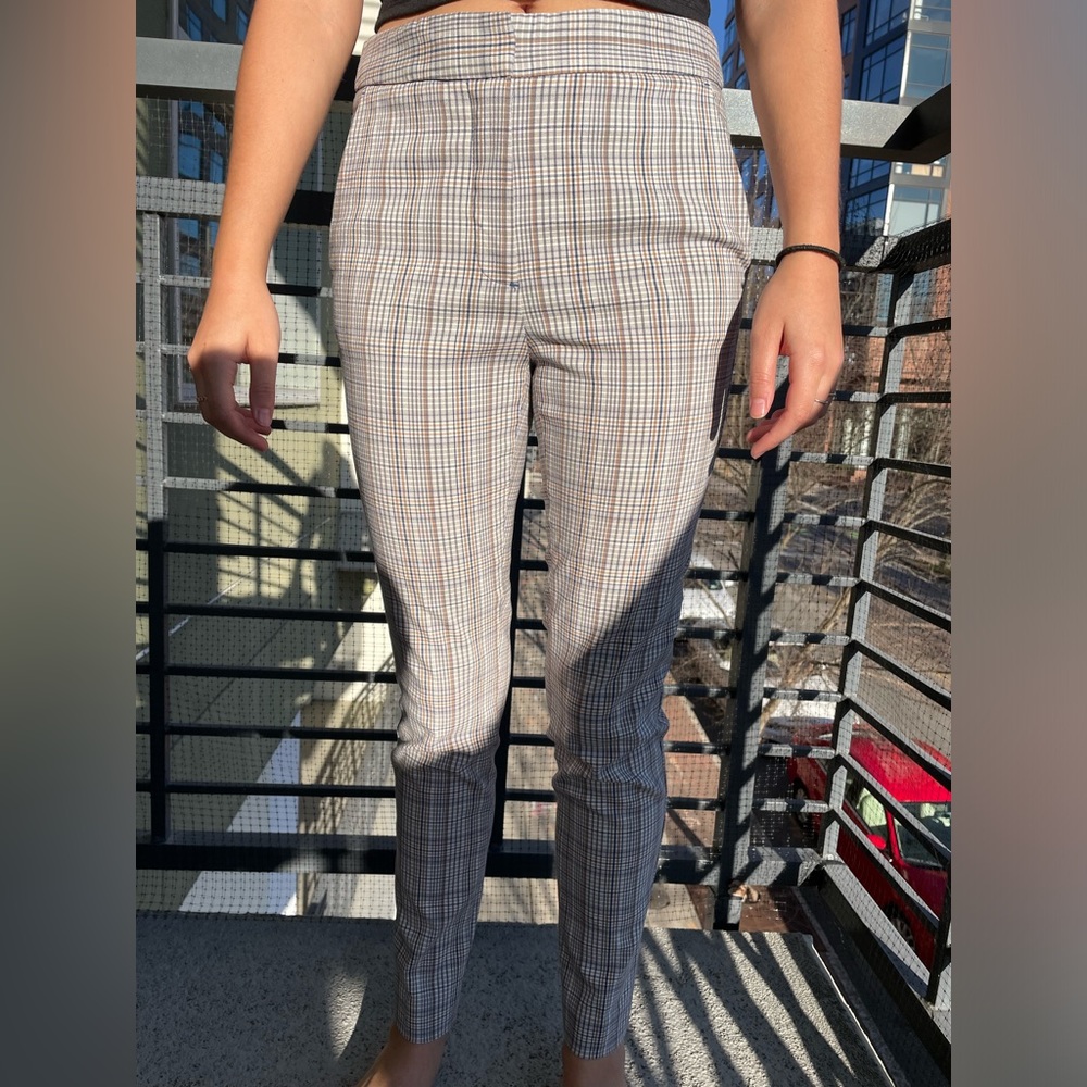Plaid Zara Work Trousers
